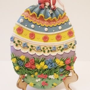 Hand painted Fancy Easter Egg Hanging Decor